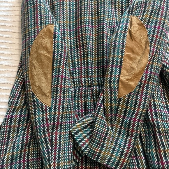 Hienzelaumn Blazer/Jacket Wool Tweed  Multicoloured US Sz10 Elbow patches VTG - Picture 7 of 14